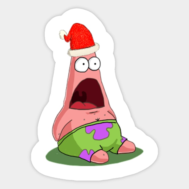 Christmas Patrick Sticker by tabslabred